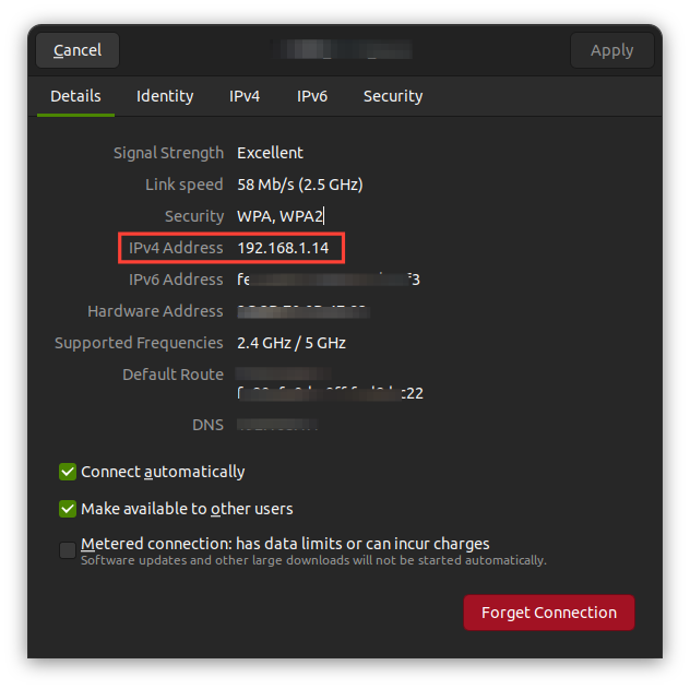 network details ubuntu screenshot