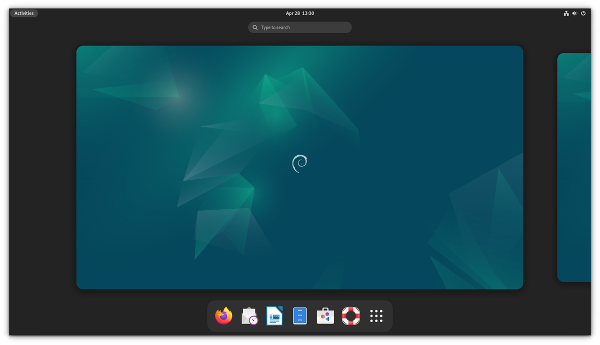 debian 12 screenshot