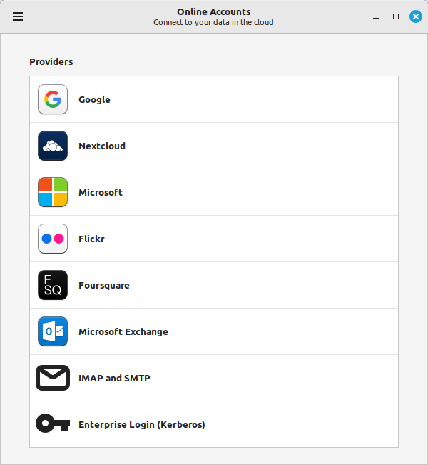 gnome online accounts gtk