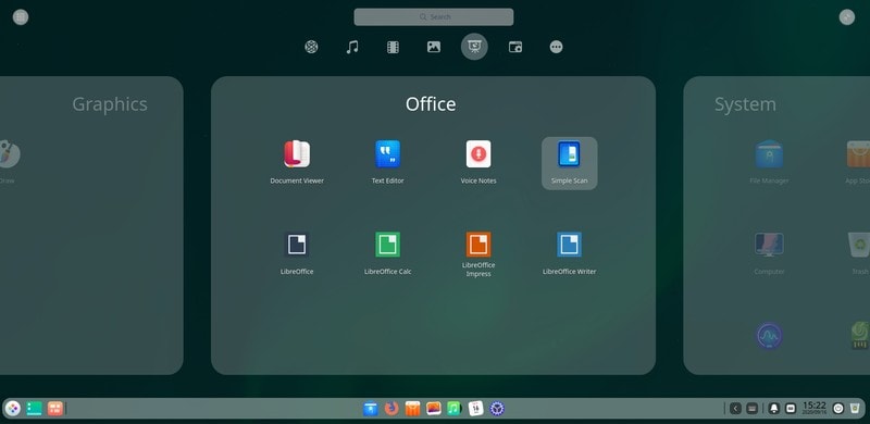 Deepin 20 App Drawer